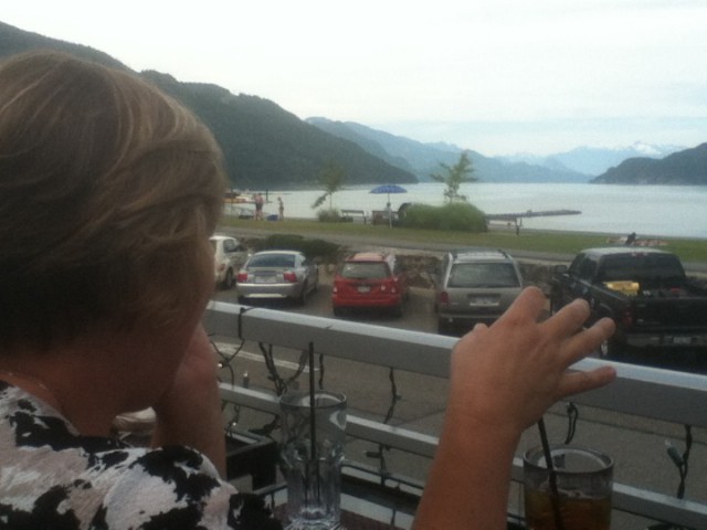 Lunch overlooking the lake